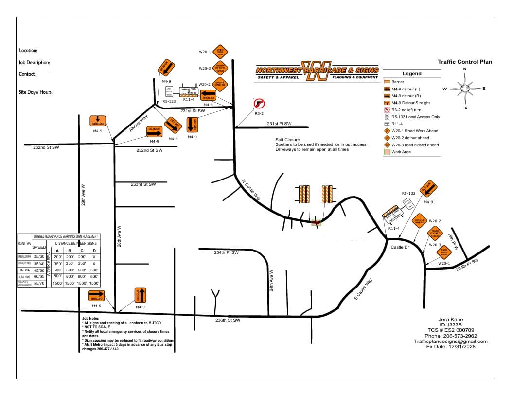 Traffic Control Plans