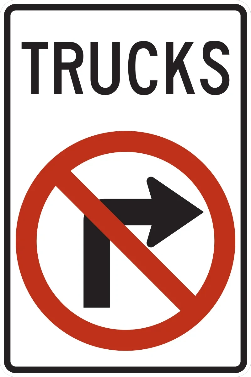 R3-1 No Right Turn